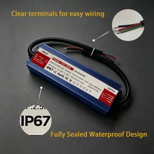Fuente de Alimentación Impermeable para Ingeniería 12V/24V DC Sin Controlador, Totalmente Encolada, Transformador de Conmutación de Potencia Completa 60W-600W - Product Image 2