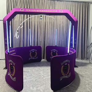 Cabina de Fotos Giratoria Automática de <span class=keywords><strong>360</strong></span> Grados para Selfies, <span class=keywords><strong>Plataforma</strong></span> de Vidrio para <span class=keywords><strong>Bodas</strong></span>, Suministros para Fiestas - Product Image 1