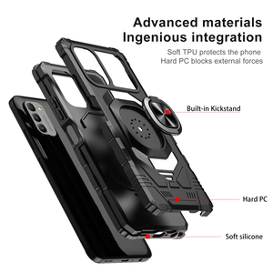 Fundas para Teléfono Móvil Nokia G310 5G G42 5G, Carcasa Rígida de PC, TPU Suave, Soporte, Protección Antigolpes, Protector de <span class=keywords><strong>Cámara</strong></span>, Fundas de Silicona - Product Image 4