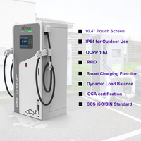 Station de recharge de voiture haute puissance SCU Niveau 3 CCS 60 kW à 480 kW Utilisation commerciale Superchargeur DC Chargeur de véhicule électrique avec POS