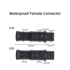 3ウェイY型工業用銅PVC電源ケーブル防水T型メスオスコネクタ延長ワイヤー2ピン2芯20AWG - Product Image 3