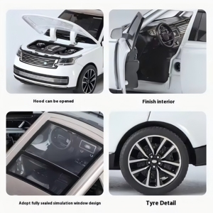 1/32 Land Rover Range Rover 2022 Mobil Model Alloy, <span class=keywords><strong>Diecast</strong></span> SUV resmi asli, hadiah untuk anak-anak - Product Image 2