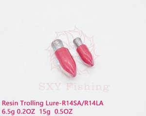 SXY FISHING Big Game resina curricán cebo resina sándwich de dos colores para agua salada y pesca en Río Wahoo Lure R14SA/<span class=keywords><strong>LA</strong></span> - Product Image 2