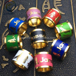 高品質カラーエナメル金鳩リング鳥リング鳥バンド家禽脚バンド鶏リング - Product Image 6