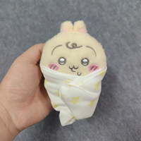 Boneka Mini Ukuran 10CM, Boneka Usagi Chiikawa, Gantungan Kunci Tas Dekorasi, Mainan Plush Anime, Liontin Gantungan Kunci