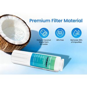Filtre à eau Cobectal Ukf8001, lot de 3, filtre à charbon actif pour réfrigérateur - Product Image 4