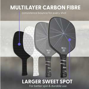 แผ่นพิคเกิลบอลแกนน้ำผึ้งคาร์บอน T700 Paddles14mm16mm ขอบปิดผนึกทนแรงกระแทกระดับมืออาชีพ - Product Image 5
