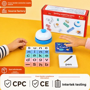 Juego de Mesa de Construcción de Palabras en Inglés para Niños con 40 Letras de Madera, Tema de Animales y Naturaleza, Juguete Educativo para Edades de 4 a 6 Años, Unisex - Product Image 3