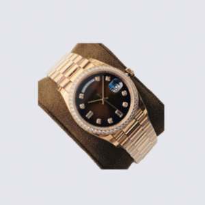 Montre de luxe en moissanite pour homme et femme, double date, automatique, mécanique, montre-bracelet en or tendance, étanche - Product Image 4