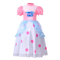 Costume de Jeu de Rôle Princesse Rose à Pois XJHalloween, Costume de Bergeresse