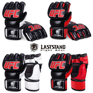 Guantes de Boxeo GINGPAI LASTSTAND de Medio Dedo para Lucha UFC MMA con Acolchado de Encaje Elásticos para <span class=keywords><strong>Entrenamiento</strong></span> y Sparring de <span class=keywords><strong>Kick</strong></span> <span class=keywords><strong>Boxing</strong></span> para Sanda - Product Image 2
