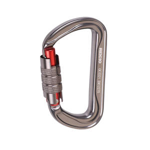 CE sertifikalı d-şekil alüminyum 30kN karabina açık dağ tırmanma kurtarma düşme koruma ekipmanları - Product Image 5