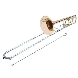 Instrument de musique professionnel, clé Bb/f, couleur or laqué, trombone tenor avec accessoires - Product Image 3