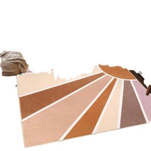 Tapis rectangulaire moderne antidérapant et épaissi Wan Xinlong à motif solaire géométrique pour salon et chambre à coucher - Product Image 2