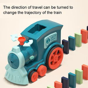 <span class=keywords><strong>Jeu</strong></span> de bricolage éducatif en plastique de haute qualité, pose automatique de blocs de dominos, <span class=keywords><strong>train</strong></span> de dominos - Product Image 6