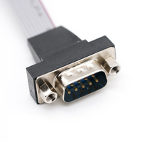 Cable Serial RS232 Personalizado de Dupont 2.0mm a DB9 Hembra, Arnés de Cables de Cobre con PVC, ISO9001, para PLC, Control Industrial y Automatización