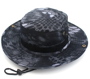 Bán Buôn Đi Bộ Đường Dài Leo Núi Câu Cá Ngụy Trang Cap Ngoài Trời Màu Xanh Lá Cây <span class=keywords><strong>Camo</strong></span> Đen <span class=keywords><strong>Camo</strong></span> Xô Cap Boonie <span class=keywords><strong>Hat</strong></span> - Product Image 6