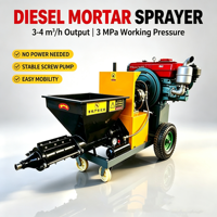 Nouvelle machine à projeter du mortier de première classe avec fonction de plâtrage et pompe à béton et moteur 220V/380V certifiée ISO CE