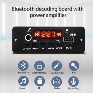 Amplificador de potencia de 10W, PLACA DE REPRODUCTOR DE MP3 con micrófono, placa de decodificación de MP3, Material plástico compatible con formato de Audio WAV - Product Image 5