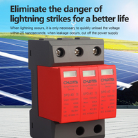 Parafoudre CC industriel LONG TAI SPD-40 T2 2P 20kA-40kA 1000VDC, boîtier gris, pour systèmes solaires photovoltaïques, homologué CE, montage sur rail DIN