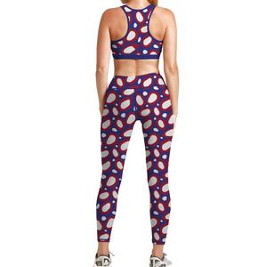 Traje deportivo para mujer, ropa de Fitness, conjunto de Yoga, trajes de gimnasio, mallas para correr - Product Image 6