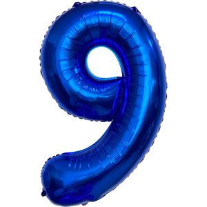 Globo de Helio Número 9 Azul Oscuro de 1M, Decoración Metálica para Fiestas de Cumpleaños - Product Image 3