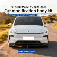 Kit Carrosserie Complet Yofer pour Tesla Model YL Y L Juniper 2025/2026 – Lame de Pare-chocs Avant Polie en PP, Diffuseur Arrière, Jupes Latérales et Ensembles de Spoilers