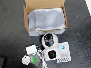 YI IOT CCTV ระบบติดตามการเคลื่อนไหวอัจฉริยะ, กล้อง CCTV ติดกระทะแบบไร้สายเอียง2MP ภายในอาคารมี WIFI เลนส์คู่กล้องรักษาความปลอดภัยภายในบ้าน - Product Image 3