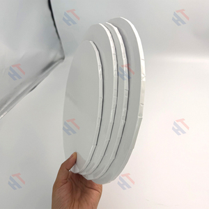 4 6 8 10 12 14 pouces ondulé rond <span class=keywords><strong>blanc</strong></span> 6mm tambour à gâteau avec prix de gros - Product Image 3