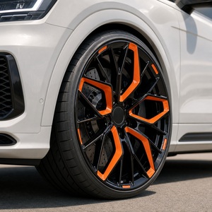 Rines Forjados Trurim en Negro Brillante y Naranja para Carreras, de 18, 19, 20, 21, 22 y 23 Pulgadas, 5x112, 5x114.3, 5x120 para Audi A4, A5, S4, S5, RS5 Sport - Product Image 1