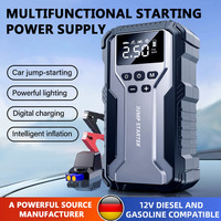 Démarreur de batterie de voiture portable professionnel 2000A 99800mAh 12V, batterie externe, alimentation de secours pour véhicules jusqu'à 16L