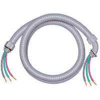 Látigos de CA de 6 pies de 1/2 "Pvc cableado de conducto eléctrico cobre eléctrico látigo hermético a líquidos accesorios eléctricos