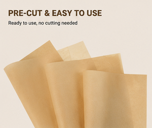 Pre Cut Kraft Paper Sheets Rectangle Non Stick Baking Liners Easy To Use Cake <b>Tools</b> Mat - Product Image 1