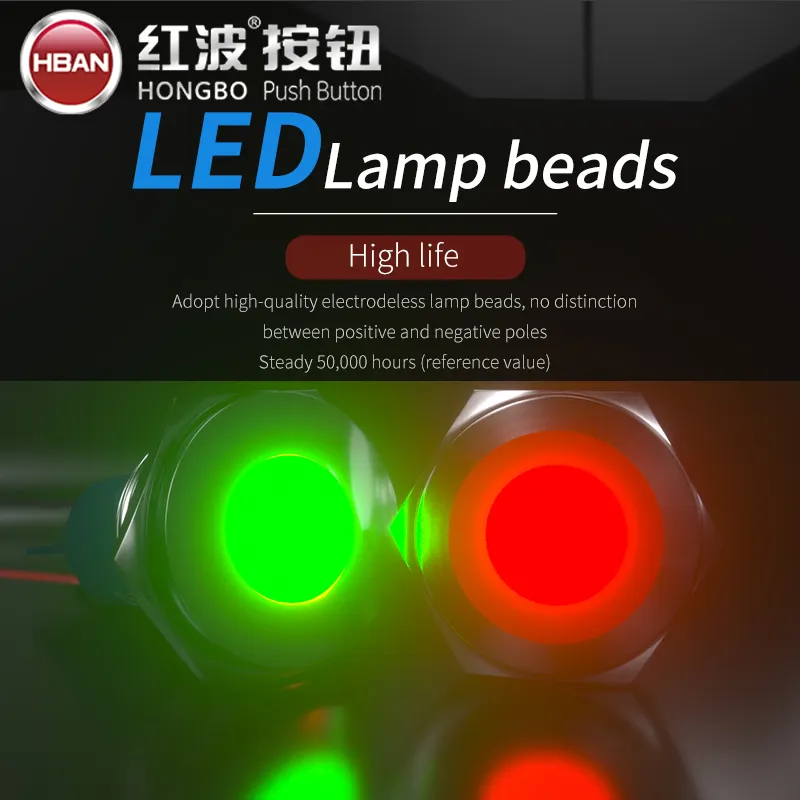Flat head 10mm pilot audio work 12v green signal lamp equipment indicator lights