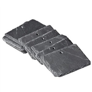 Пользовательские декоративные садовые маркеры из шиферного камня, ярлык из шифера, ярлык для растений с подвесной колбой из нержавеющей стали - Product Image 2