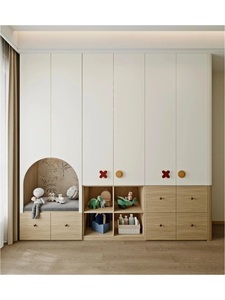 Armoire Moderne Simple pour <span class=keywords><strong>Enfants</strong></span>, Matériaux Écologiques et Sûrs, Grand Rangement pour Chambre d'Enfant - Product Image 1