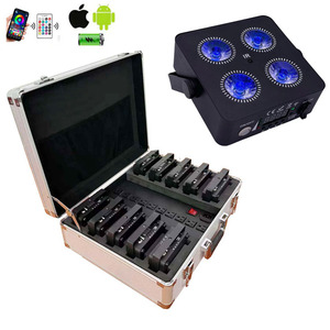 Nuovo Design: Luci 4X18w in Flight Case, Illuminazione a Parete per DJ, Festa, LED a Batteria per Spettacoli sul Palco - Product Image 2
