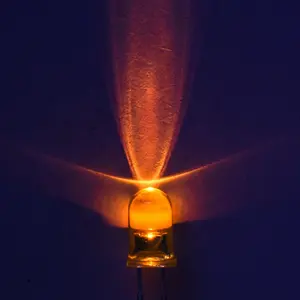Czine light F5 5mm Kristall LED Diode Farbe Halb transparent Licht Rot Grün Blau Orange Weiß Gelb Foto Original hersteller