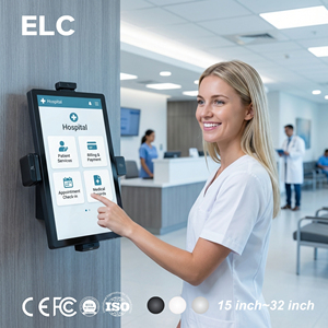 Kiosque de paiement Android 14 pour le secteur de la santé, mural avec caméra 4K, télémédecine, affichage numérique 32 pouces, kiosque de paiement pour médecin à distance - Product Image 1