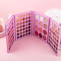 Palette de fards à paupières pliable à quatre couches, 117 couleurs, imperméable, maquillage en gros, fini mat, nacré, blush, contour, highlight