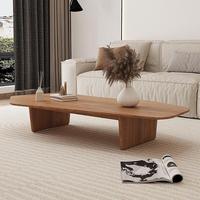 Meubles nordiques en bois salon Rectangle Table basse Table centrale minimaliste moderne Table à thé rustique