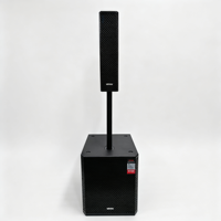 VANAV Bocinas NOVA XPECTRA 1500 Haut-parleur colonne Audio professionnel actif en bois 1500W RMS 3000W PEAK 18 "Subwoofer haute puissance