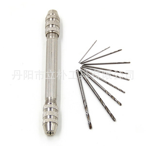 Mr Drill Double-ended <b>Hand</b> Twisted Drill Bit Set Steel Spiral Bright Uncoated 3.2mm Shank For Wood Drilling - Product Image 1