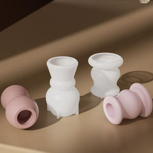 Early Riser Moule en silicone pour bougeoir à <span class=keywords><strong>colonne</strong></span> minimaliste de style européen pour base de bougie d'aromathérapie <span class=keywords><strong>et</strong></span> présentoir en plâtre - Product Image 1