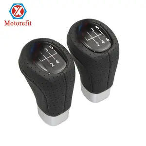 RTS 5 6 Kecepatan PU Kulit Gear Shift Knob Shifter Tuas Knob Kepala untuk BMW 1 3 5 6 Seri E36 E38 E39 E46 E53 E60 E61 E63