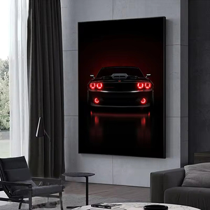 Pósteres de coches de carreras V8, fotos súper hermosas, pintura artística, arte de pared, decoración estética fresca para sala de estar, Cuadros - Product Image 4