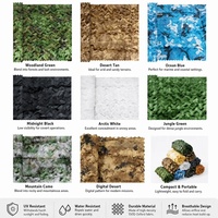 Filet de camouflage militaire 210D double couche en HDPE, taille personnalisée, résistant à l'eau et à la décoloration, pour jardin et chasse