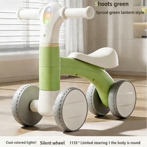 Vélo d'équilibre pour enfants MAIBEIQI, 1-3 ans, siège en plastique, <span class=keywords><strong>sans</strong></span> pédale, scooter à quatre roues, modèle 007, pour bébé apprenant à marcher - Product Image 6