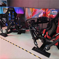 Simulateur de course F1 3DOF-6DOF pour machine d'arcade, jeu PC, voiture de course VR, éducatif, pour usage domestique, intérieur/extérieur, en fibre de verre et métal, pour aéroport