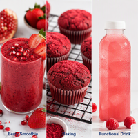 LCHBIO Factory Bulk Herbal Extract Super Reds Blend Powder Rich Anthocyanin Natural Red Mix Smoothie Juice Drink Water Soluble